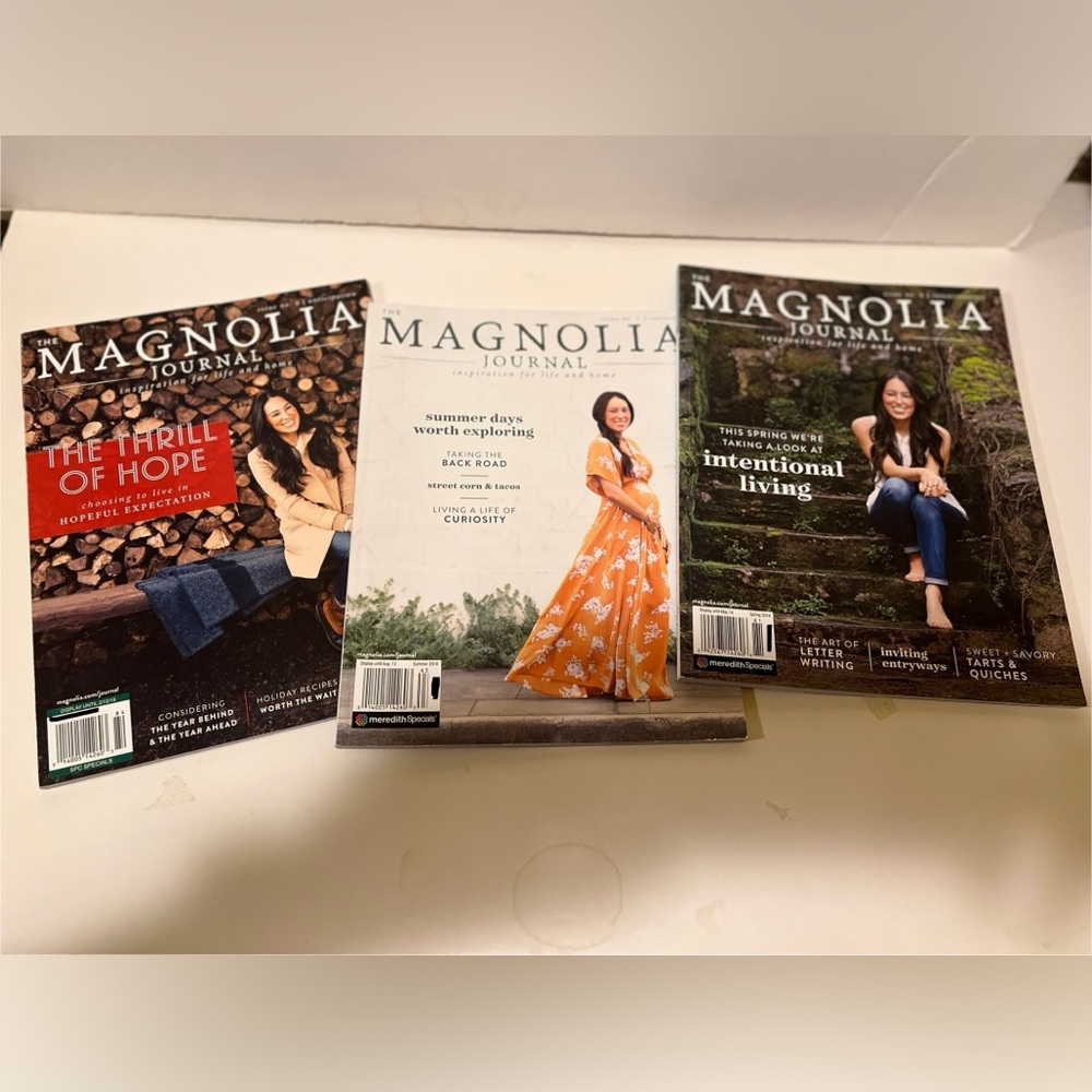 LOT OF 3 THE MAGNOLIA JOURNAL MAGAZINES.